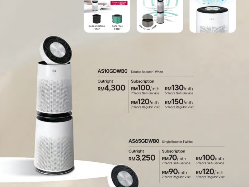 LG Puricare air purifier AS10GDWB0