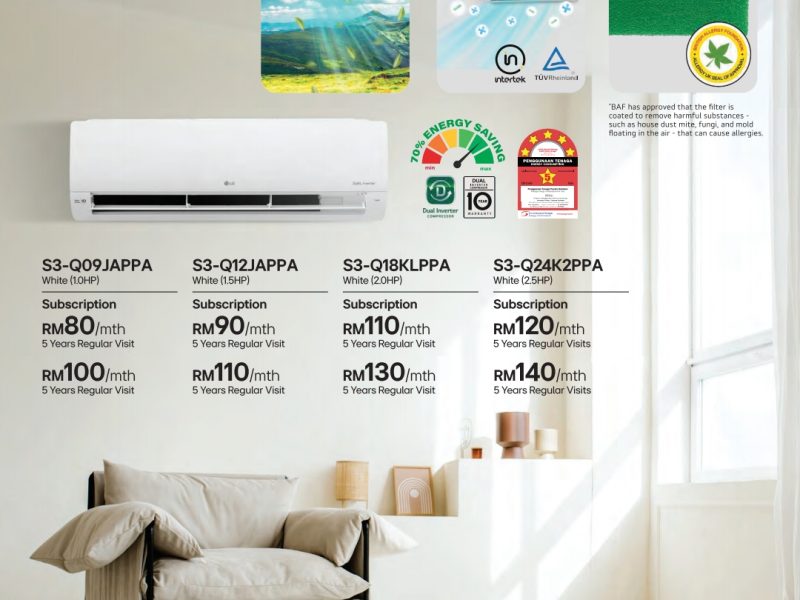 LG dualcool S3-Q09JAPPA 50% off (9 month)
