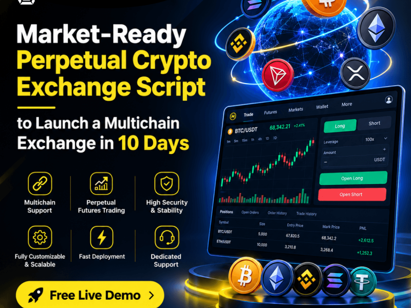Go Live in 10 Days: Market-Ready Multichain Perpetual Crypto Exchange Script