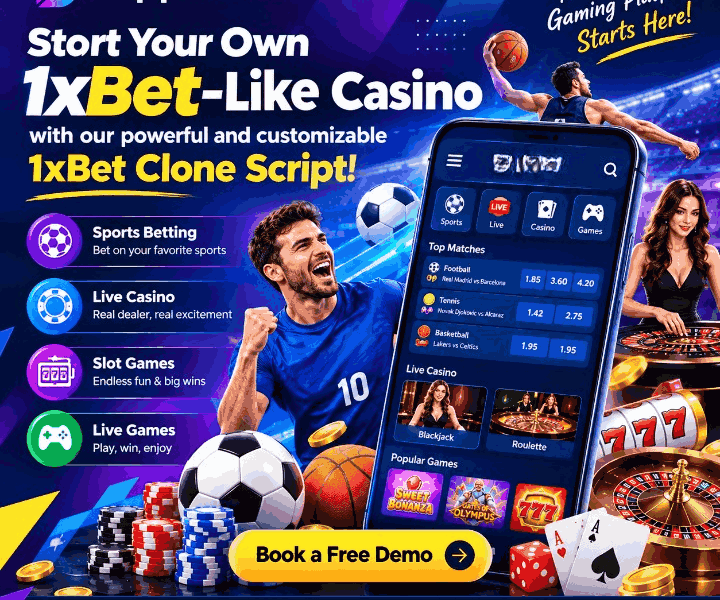 1xBet Clone Script for Global Sportsbook Expansion at Minimal Cos