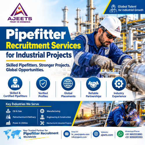 Pipefitter Recruitment Services for Industrial Projects